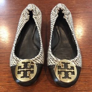 Tory Burch tweed 10.5 M ballet flats